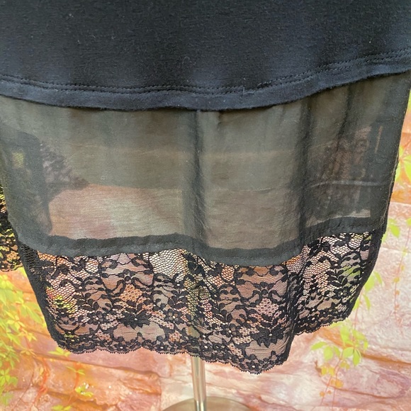 LOGO by Lori Goldstein Lace Trimmed Tunic - Picture 3 of 7